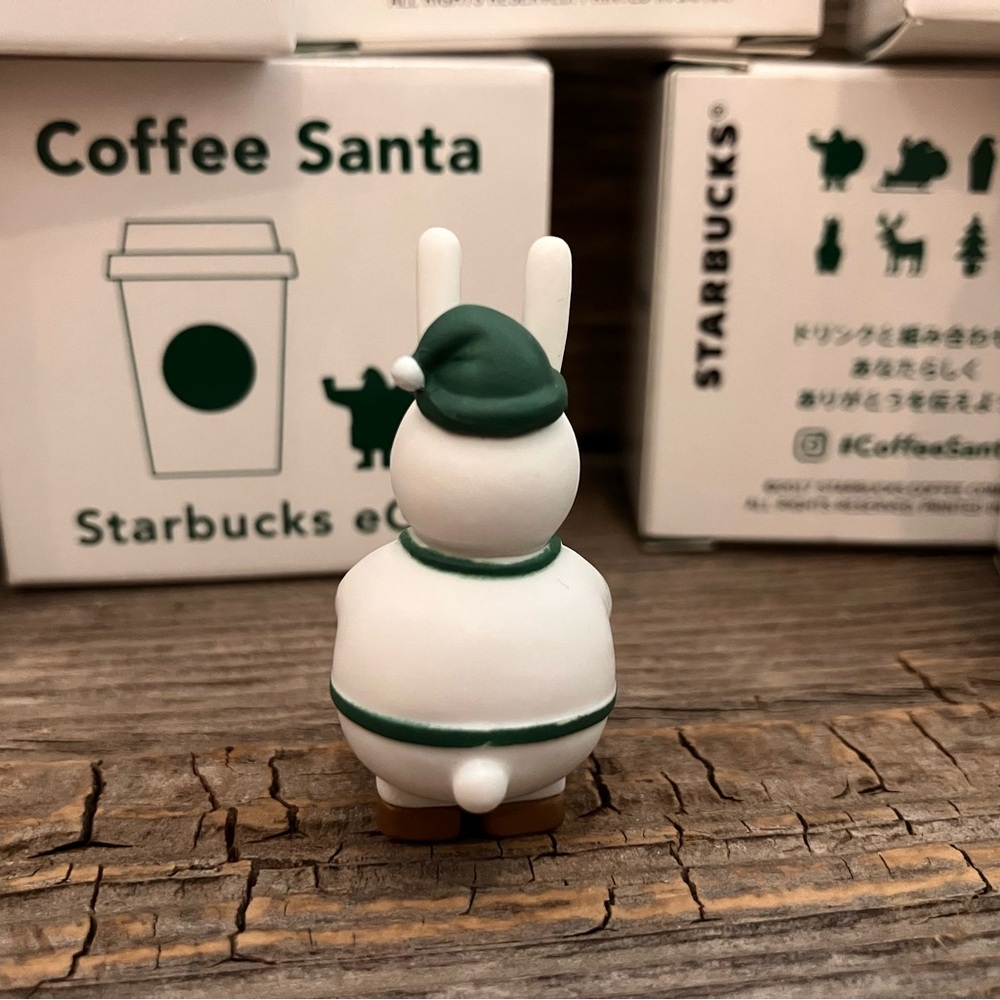 Starbucks 2017 JAPAN Christmas Coffee Santa eGift Figures HTF - Picture 14 of 16